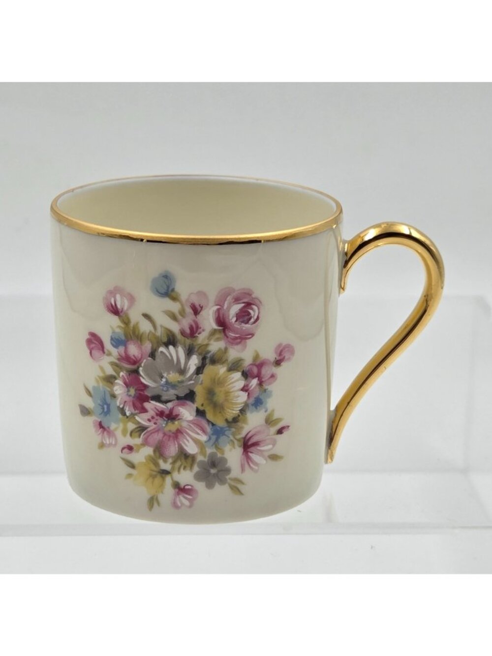 Kuba Porzellan Horst Kuba Set of 4 Espresso Demitasse Cup Saucer Gold Trim - Picture 9 of 13